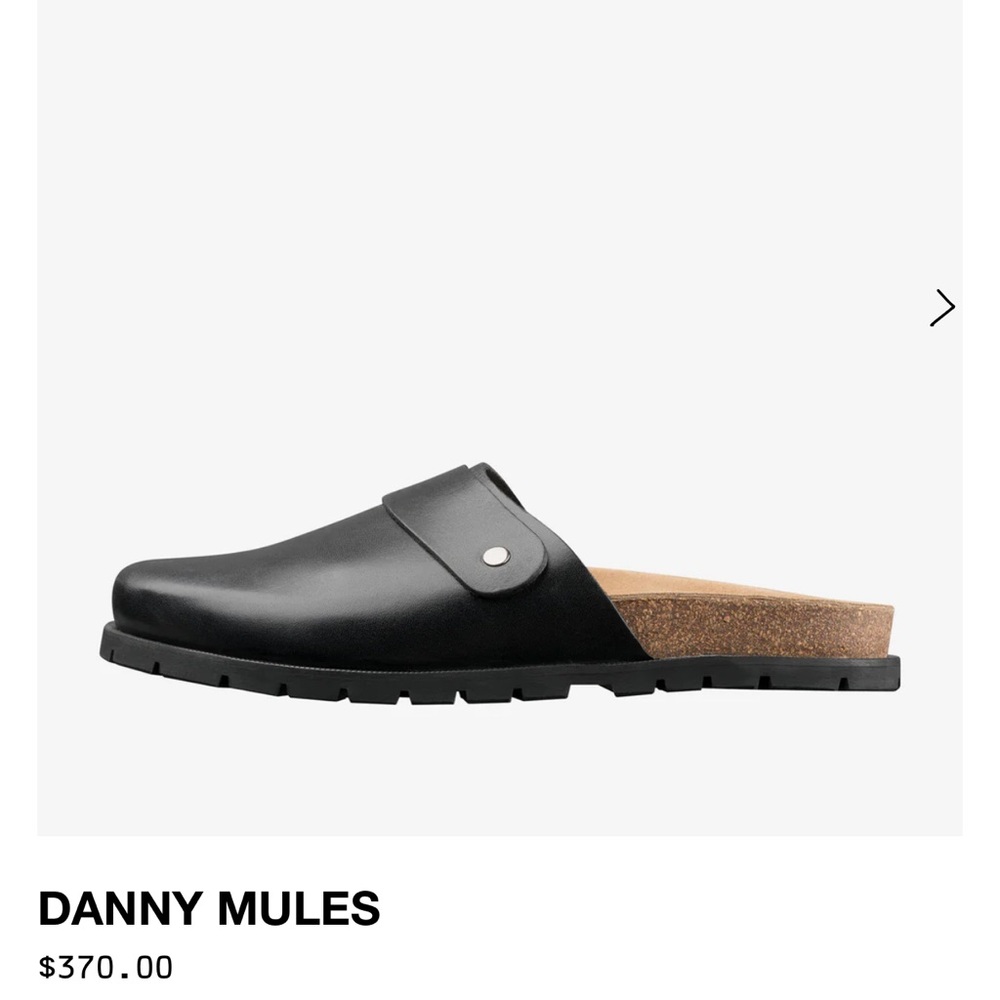 New A.P.C. DANNY LEATHER MULES EU40 Men’s size 7 Women 8.5 or 9